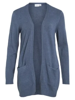Vila Pullover & Sweatshirts*VIRIL OPEN L/S KNIT CARDIGAN - NOOS Vintage Indigo