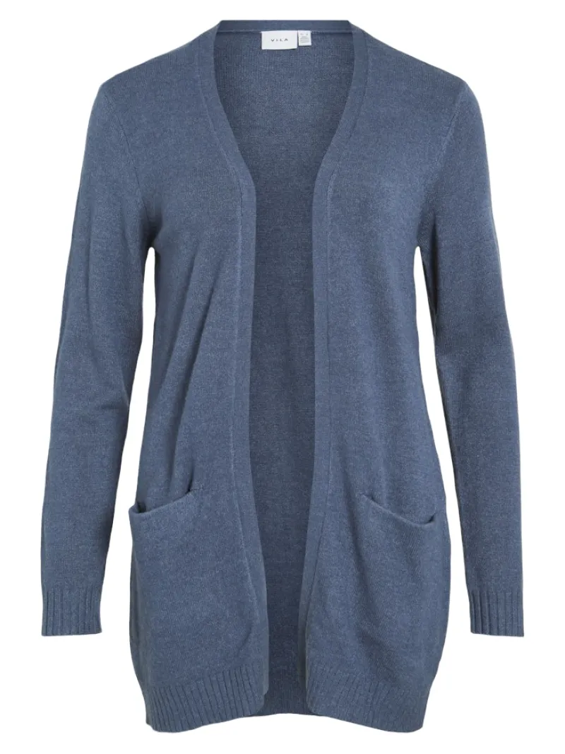 Vila Pullover & Sweatshirts*VIRIL OPEN L/S KNIT CARDIGAN - NOOS Vintage Indigo
