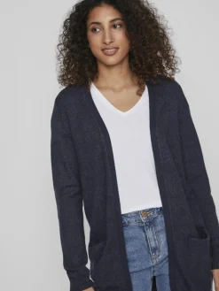 Vila Pullover & Sweatshirts*VIRIL OPEN L/S KNIT CARDIGAN - NOOS blau4
