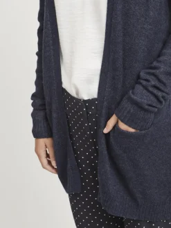 Vila Pullover & Sweatshirts*VIRIL OPEN L/S KNIT CARDIGAN - NOOS blau4