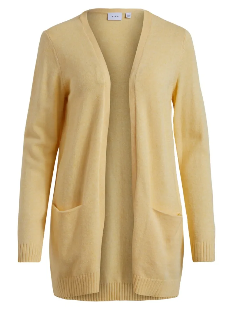 Vila Pullover & Sweatshirts*VIRIL OPEN L/S KNIT CARDIGAN - NOOS golden haze