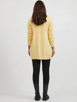 Vila Pullover & Sweatshirts*VIRIL OPEN L/S KNIT CARDIGAN - NOOS golden haze
