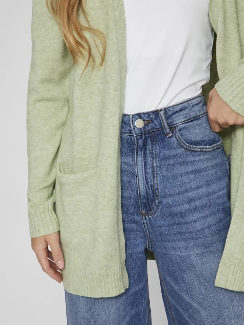 Vila Pullover & Sweatshirts*VIRIL OPEN L/S KNIT CARDIGAN - NOOS grün3