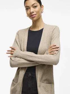 Vila Pullover & Sweatshirts*VIRIL OPEN L/S KNIT CARDIGAN - NOOS hellbraun1