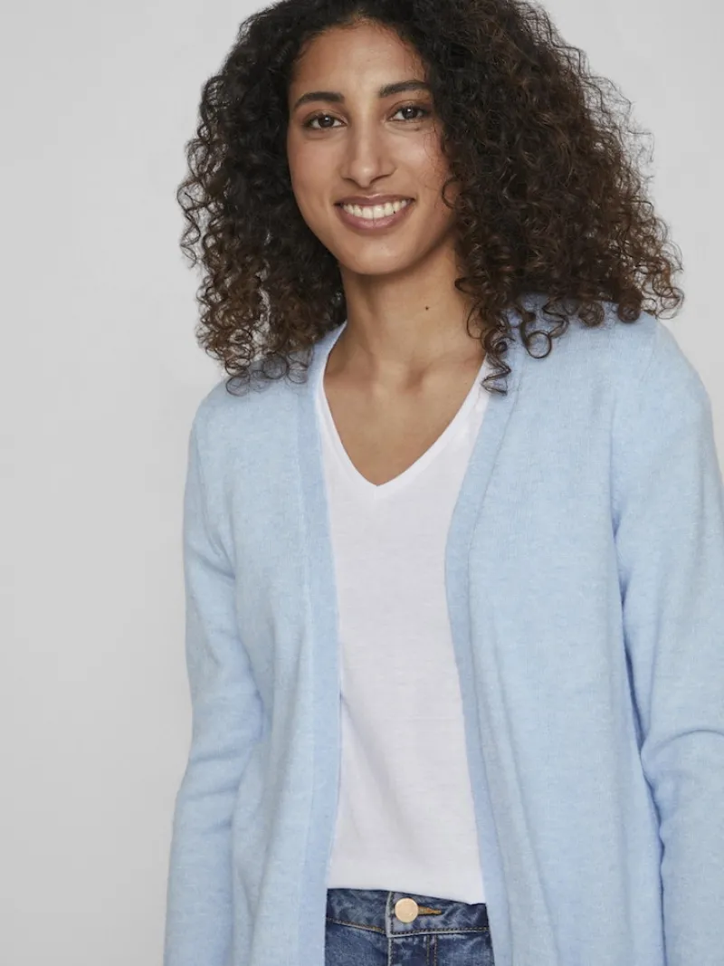 Vila Pullover & Sweatshirts*VIRIL OPEN L/S KNIT CARDIGAN - NOOS blau2