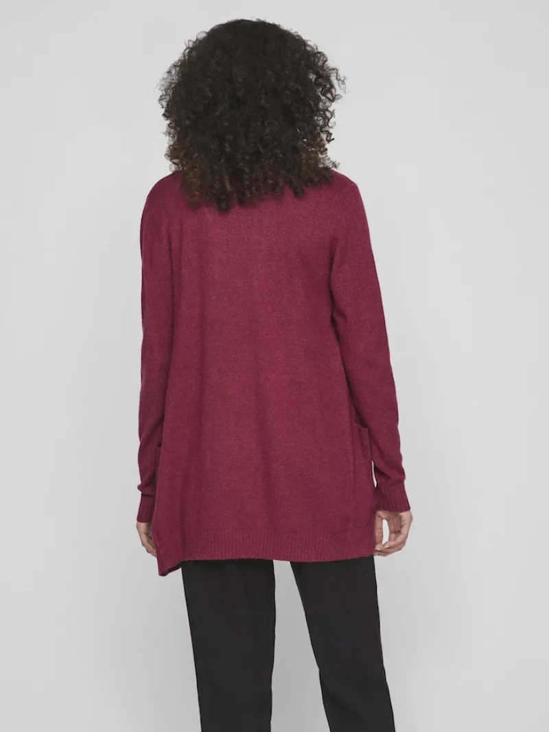 Vila Pullover & Sweatshirts*VIRIL OPEN L/S KNIT CARDIGAN - NOOS dunkellila1