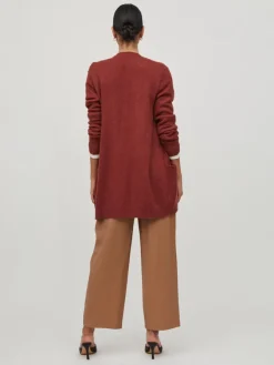Vila Pullover & Sweatshirts*VIRIL OPEN L/S KNIT CARDIGAN - NOOS dunkelbraun1
