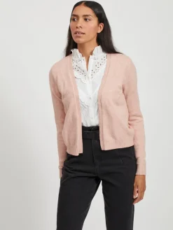 Vila Pullover & Sweatshirts*VIRIL SHORT L/S KNIT CARDIGAN-NOOS hellrosa1