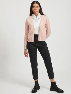 Vila Pullover & Sweatshirts*VIRIL SHORT L/S KNIT CARDIGAN-NOOS hellrosa1