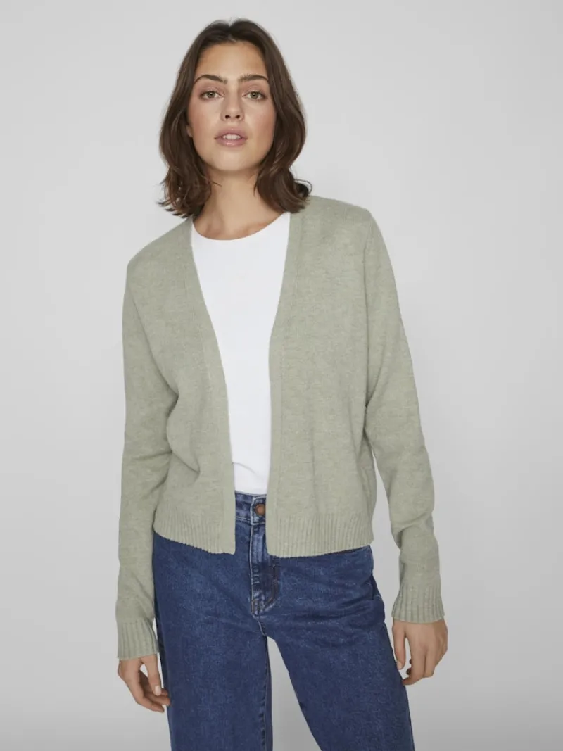 Vila Pullover & Sweatshirts*VIRIL SHORT L/S KNIT CARDIGAN-NOOS oil green