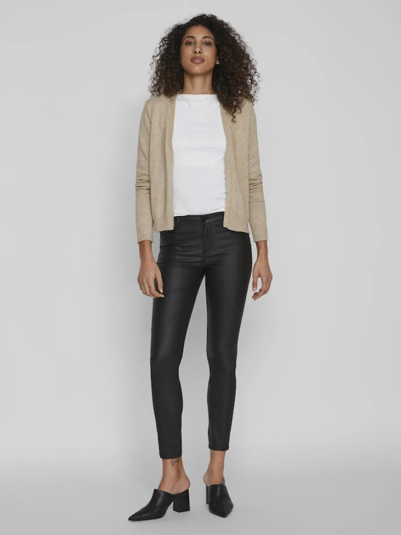 Vila Pullover & Sweatshirts*VIRIL SHORT L/S KNIT CARDIGAN-NOOS natural melange