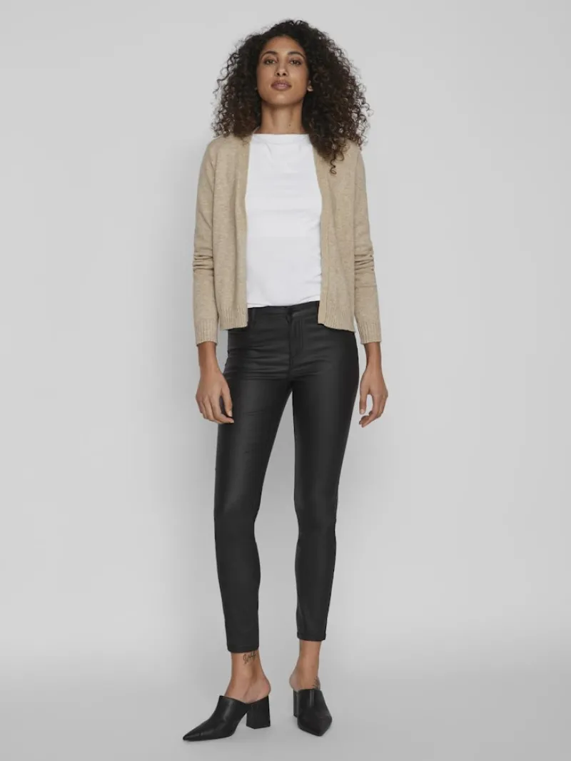 Vila Pullover & Sweatshirts*VIRIL SHORT L/S KNIT CARDIGAN-NOOS natural melange