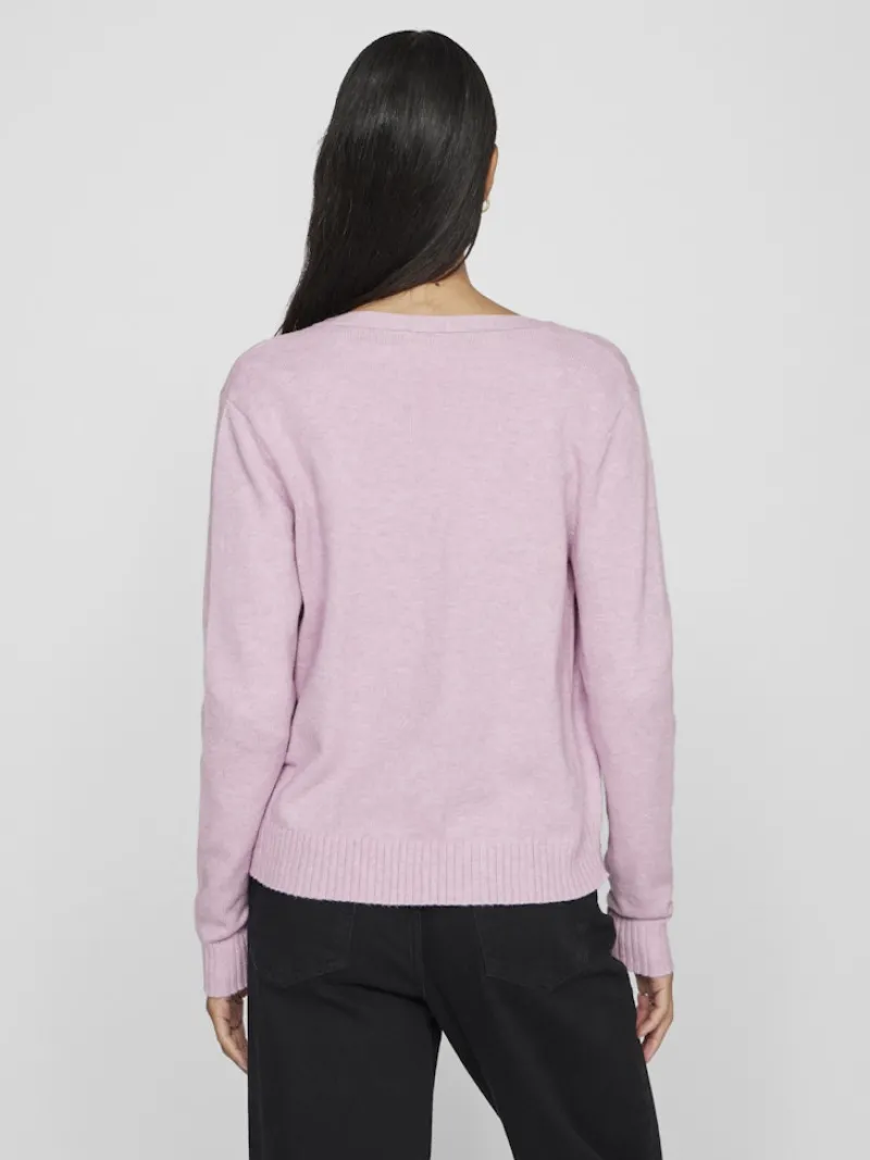 Vila Pullover & Sweatshirts*VIRIL SHORT L/S KNIT CARDIGAN-NOOS winsome orchid