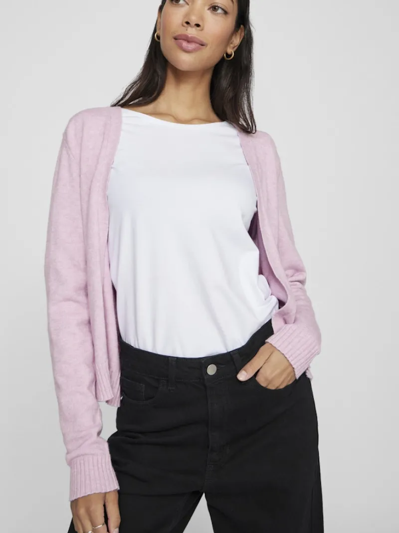 Vila Pullover & Sweatshirts*VIRIL SHORT L/S KNIT CARDIGAN-NOOS winsome orchid