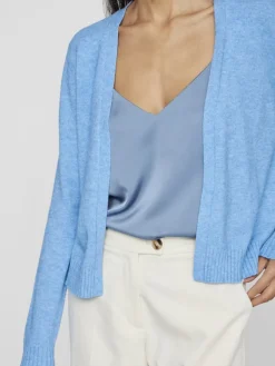 Vila Pullover & Sweatshirts*VIRIL SHORT L/S KNIT CARDIGAN-NOOS blissful blue