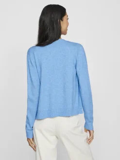 Vila Pullover & Sweatshirts*VIRIL SHORT L/S KNIT CARDIGAN-NOOS blissful blue