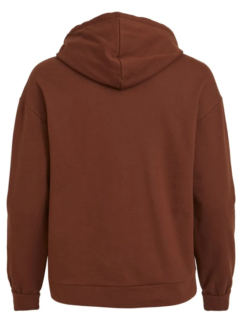 Vila Pullover & Sweatshirts*VIRUSTIE SWEAT HOODIE TOP - NOOS chocolate lab