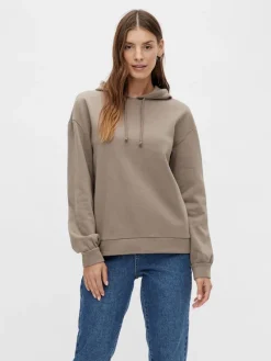 Vila Pullover & Sweatshirts*VIRUSTIE SWEAT HOODIE TOP - NOOS fungi