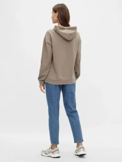 Vila Pullover & Sweatshirts*VIRUSTIE SWEAT HOODIE TOP - NOOS fungi