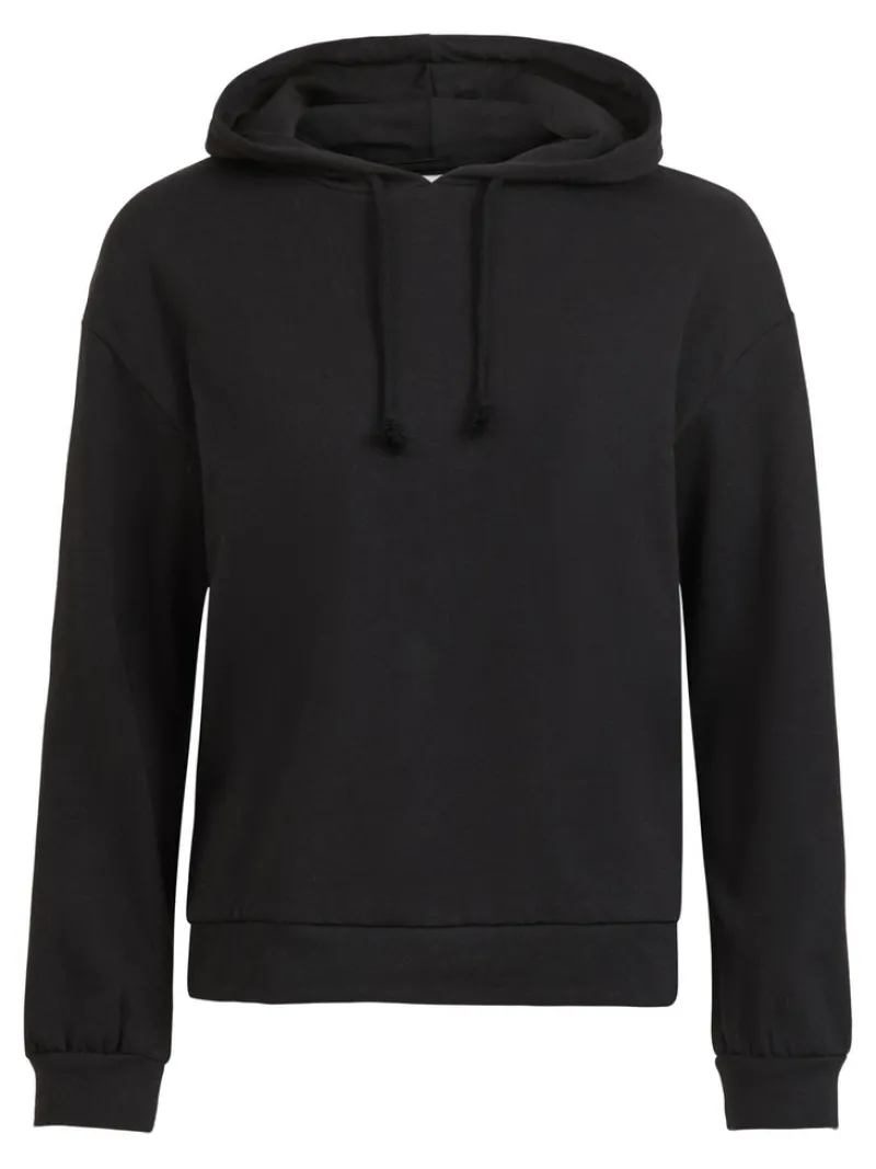 Vila Pullover & Sweatshirts*VIRUSTIE SWEAT HOODIE TOP - NOOS Black