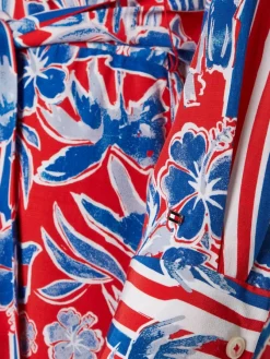 Tommy Hilfiger Kleider*VIS SCARF KNEE SHIRT DRESS LS island scarf red