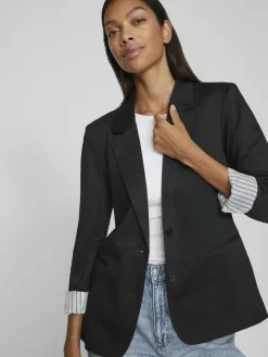 Vila Jacken*VISAGA L/S JERSEY BLAZER /KA Black