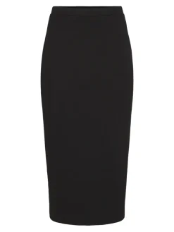 Vila Röcke*VISANDY HW MIDI SKIRT Black