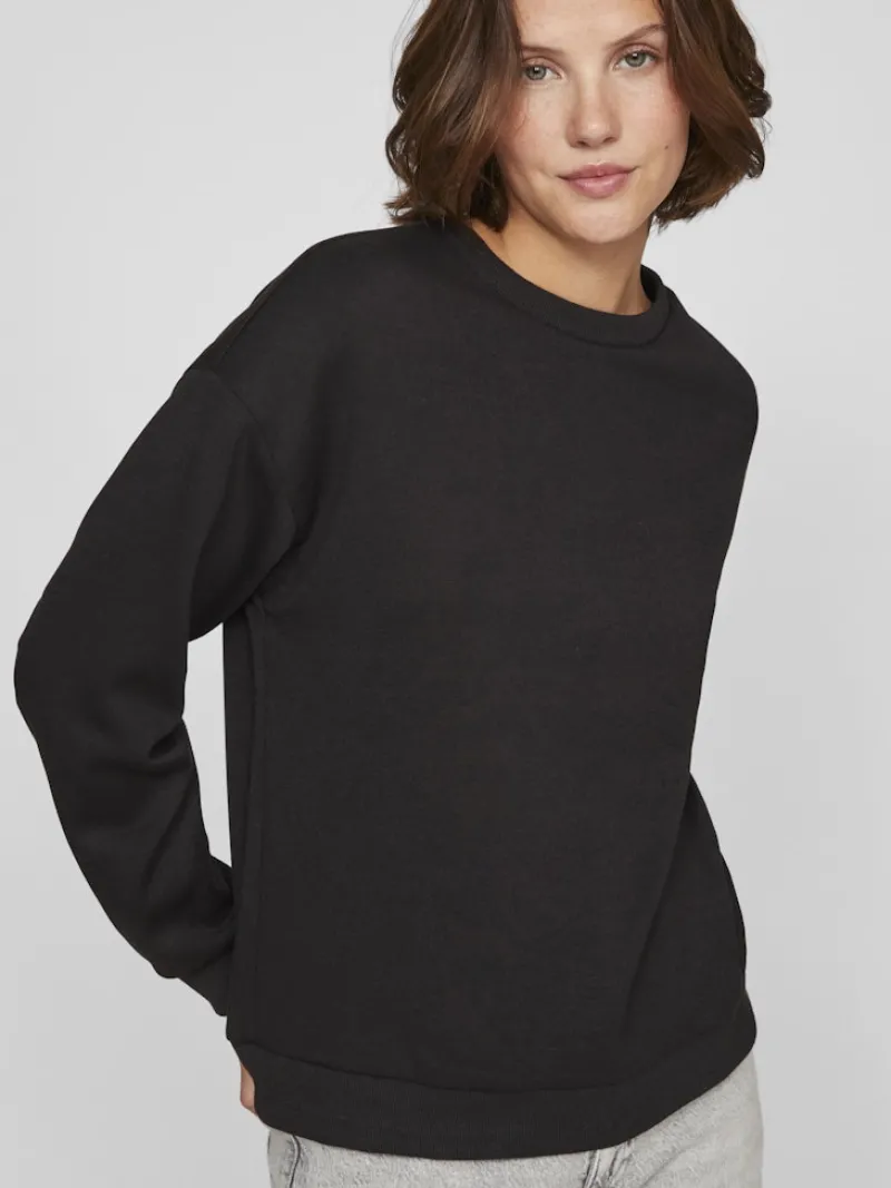 Vila Pullover & Sweatshirts*VISANDY L/S SWEAT TOP - NOOS Black