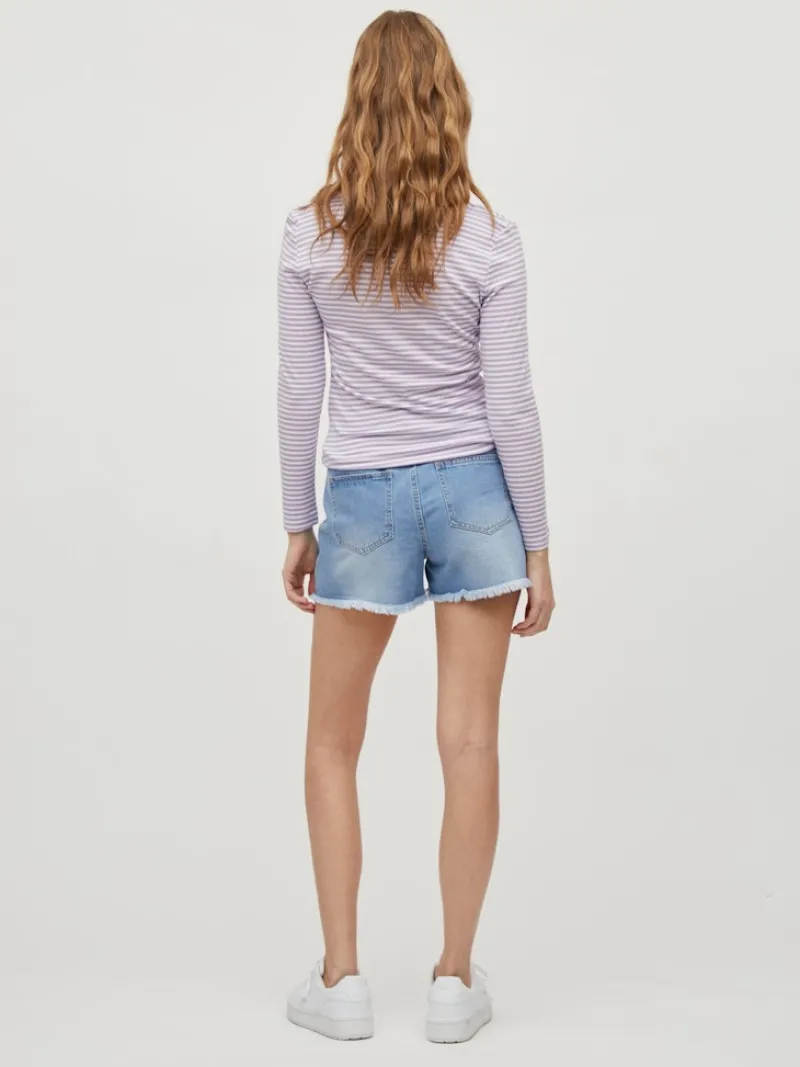 Vila Shorts*VISARA LILIAN RW SHORT DENIM SHORTS Light Blue Denim