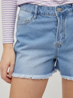 Vila Shorts*VISARA LILIAN RW SHORT DENIM SHORTS Light Blue Denim