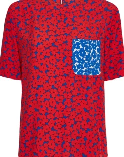 Tommy Hilfiger Blusen*VISCOSE CREPE FLORAL BLOUSE SS club house floral fireworks