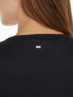 Tommy Hilfiger Kleider*VIS/EA V-NK KNOT JUMPSUIT SS desert sky