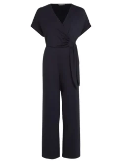 Tommy Hilfiger Kleider*VIS/EA V-NK KNOT JUMPSUIT SS desert sky