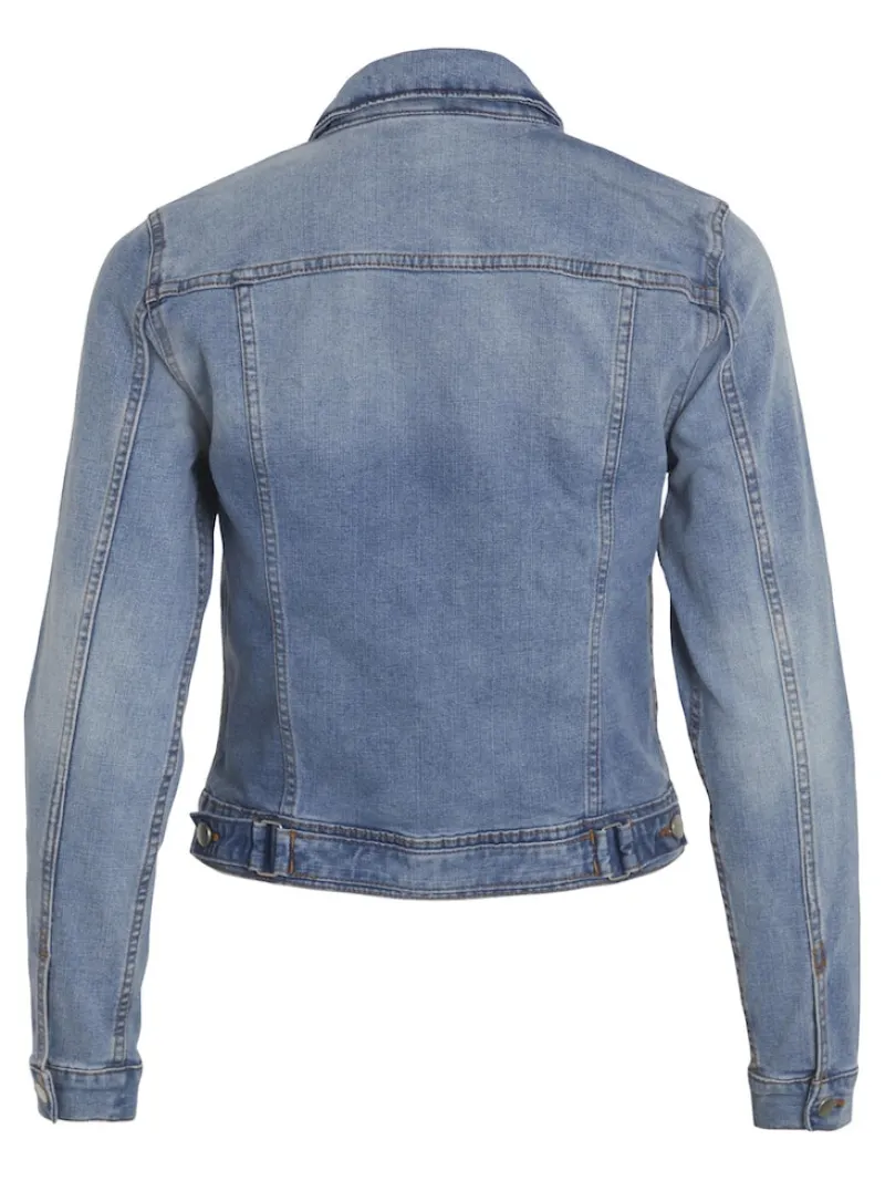 Vila Jacken*VISHOW NEW L/S DENIM JACKET - NOOS Light Blue Denim