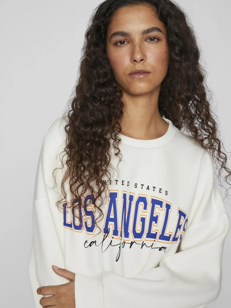 Vila Pullover & Sweatshirts*VISIF OVERSIZE SWEAT TOP optical snow1