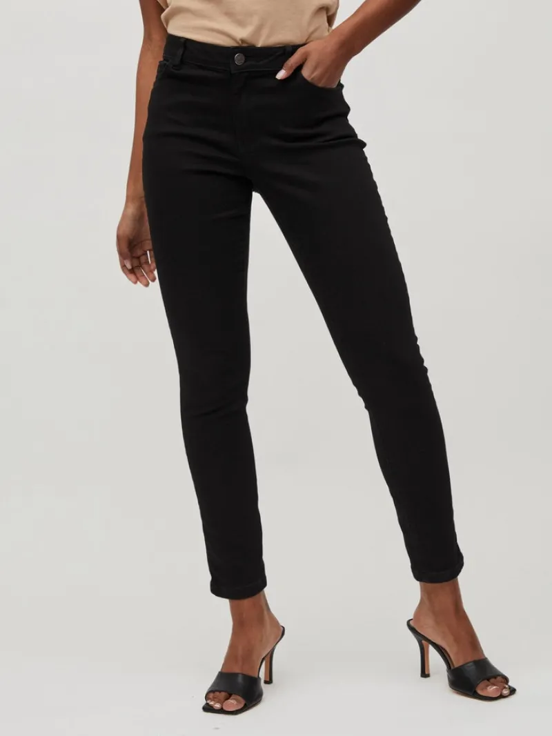 Vila Jeans*VISKINNIE GY RW SKINNY JEANS BLK/SU-NOOS Black Denim