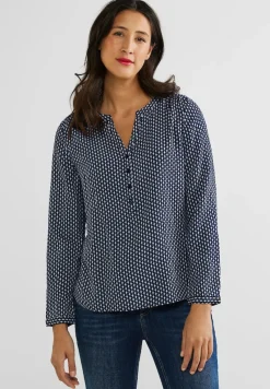 Street One Blusen*Viskose Bluse mit Print deep blue