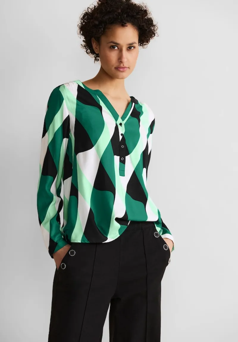 Street One Blusen*Viskose Bluse mit Print fresh spring green