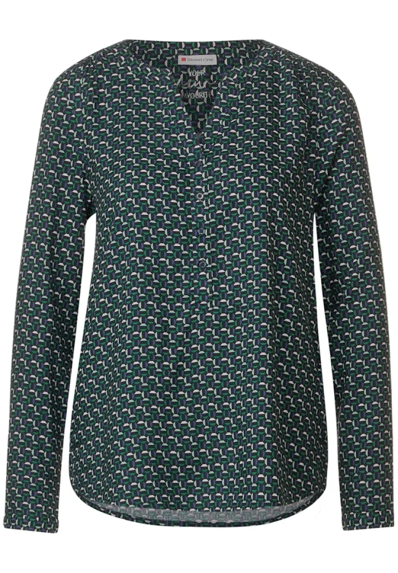 Street One Blusen*Viskose Bluse mit Print gentle green