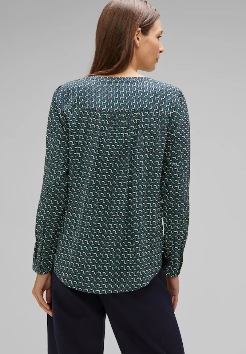 Street One Blusen*Viskose Bluse mit Print gentle green