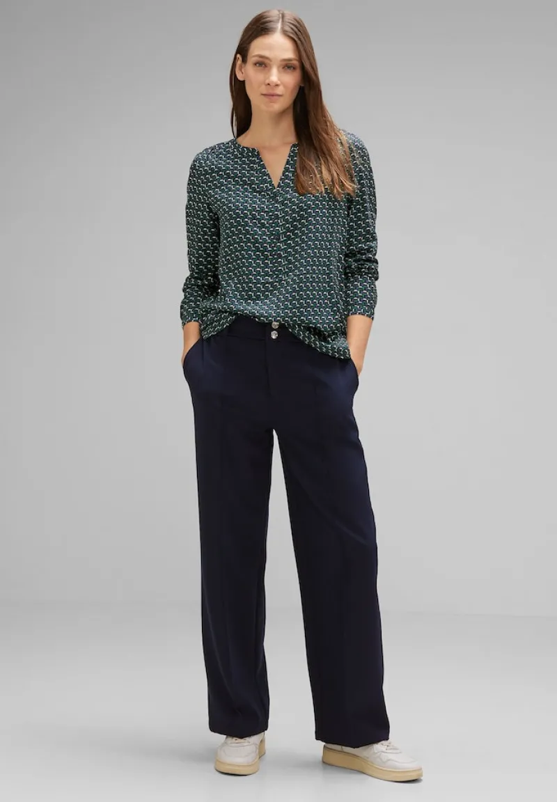 Street One Blusen*Viskose Bluse mit Print gentle green