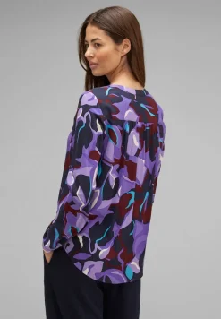 Street One Blusen*Viskose Bluse mit Print lupine lilac