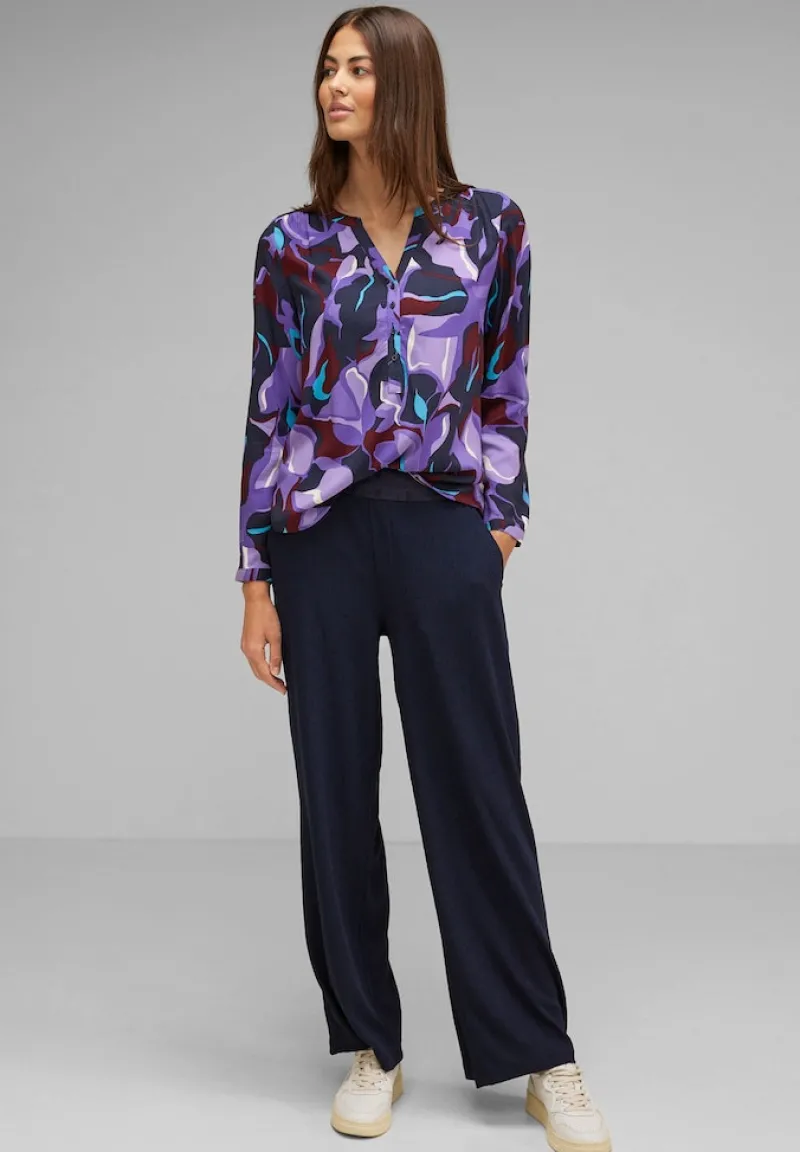 Street One Blusen*Viskose Bluse mit Print lupine lilac