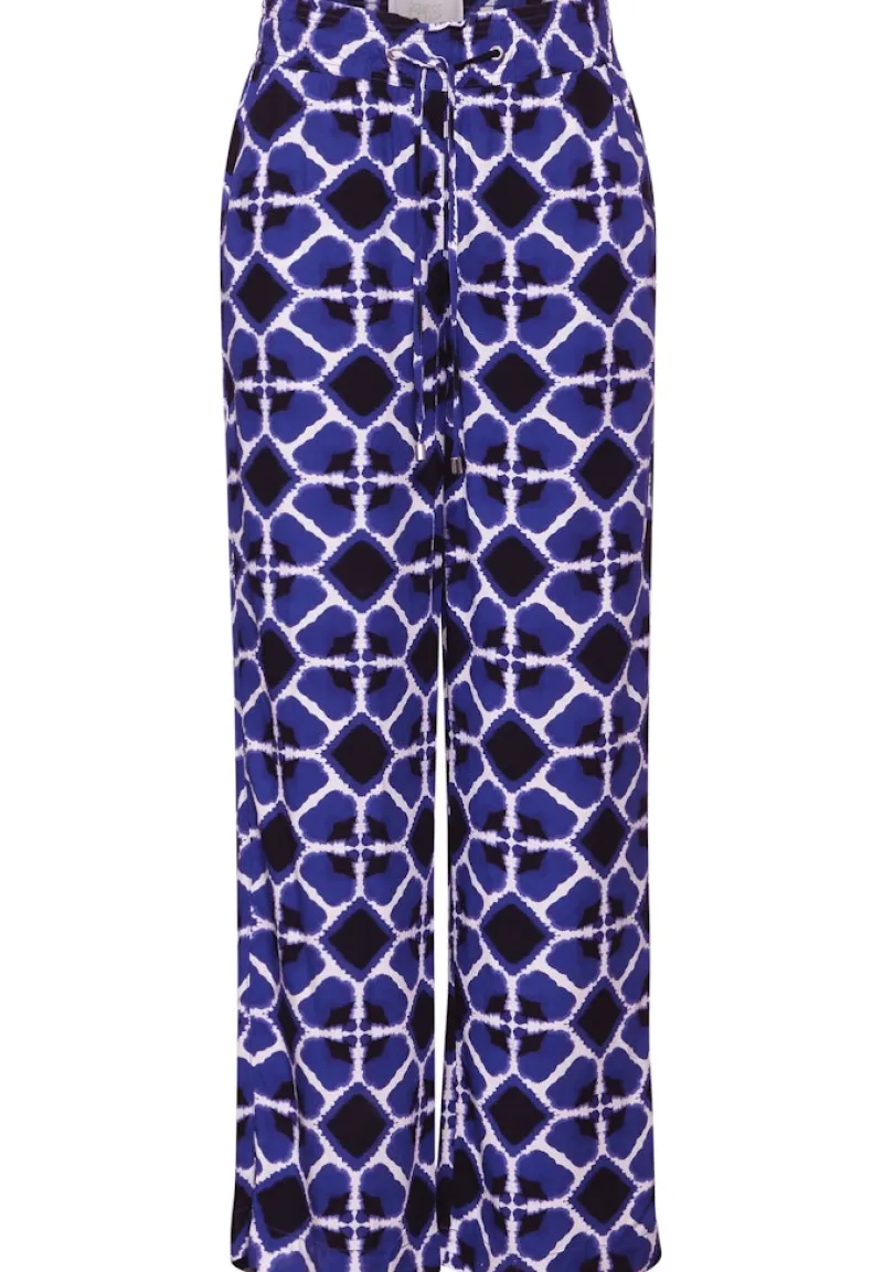 Street One Hosen*Viskose Hose mit Print violet blue