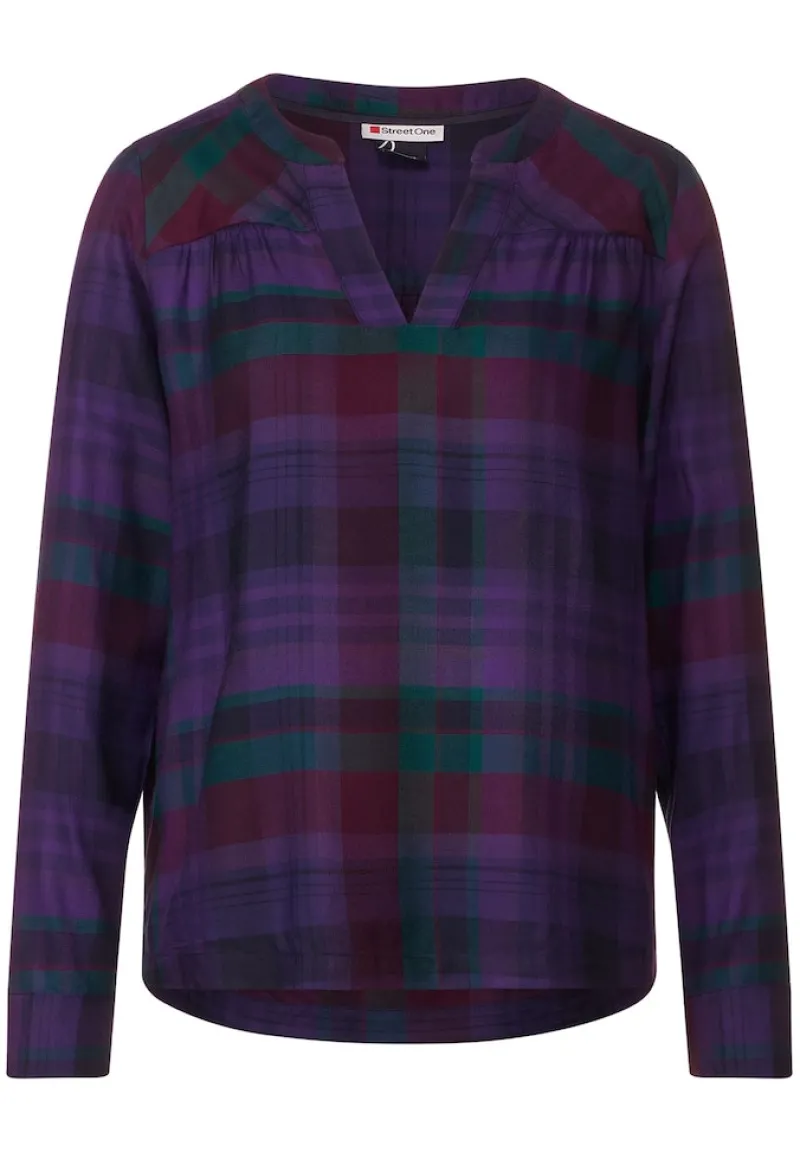 Street One Blusen*Viskose Karobluse intense pure lilac