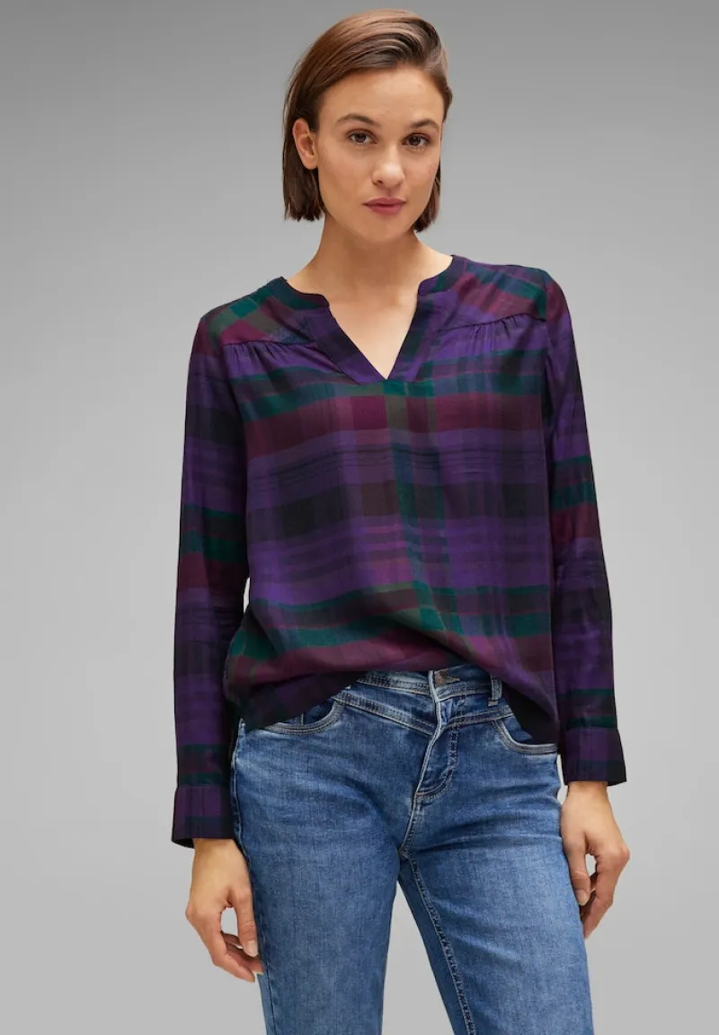 Street One Blusen*Viskose Karobluse intense pure lilac