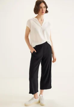 Street One Shorts*Viskose Loose Fit Hose Black