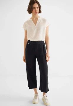 Street One Shorts*Viskose Loose Fit Hose Black