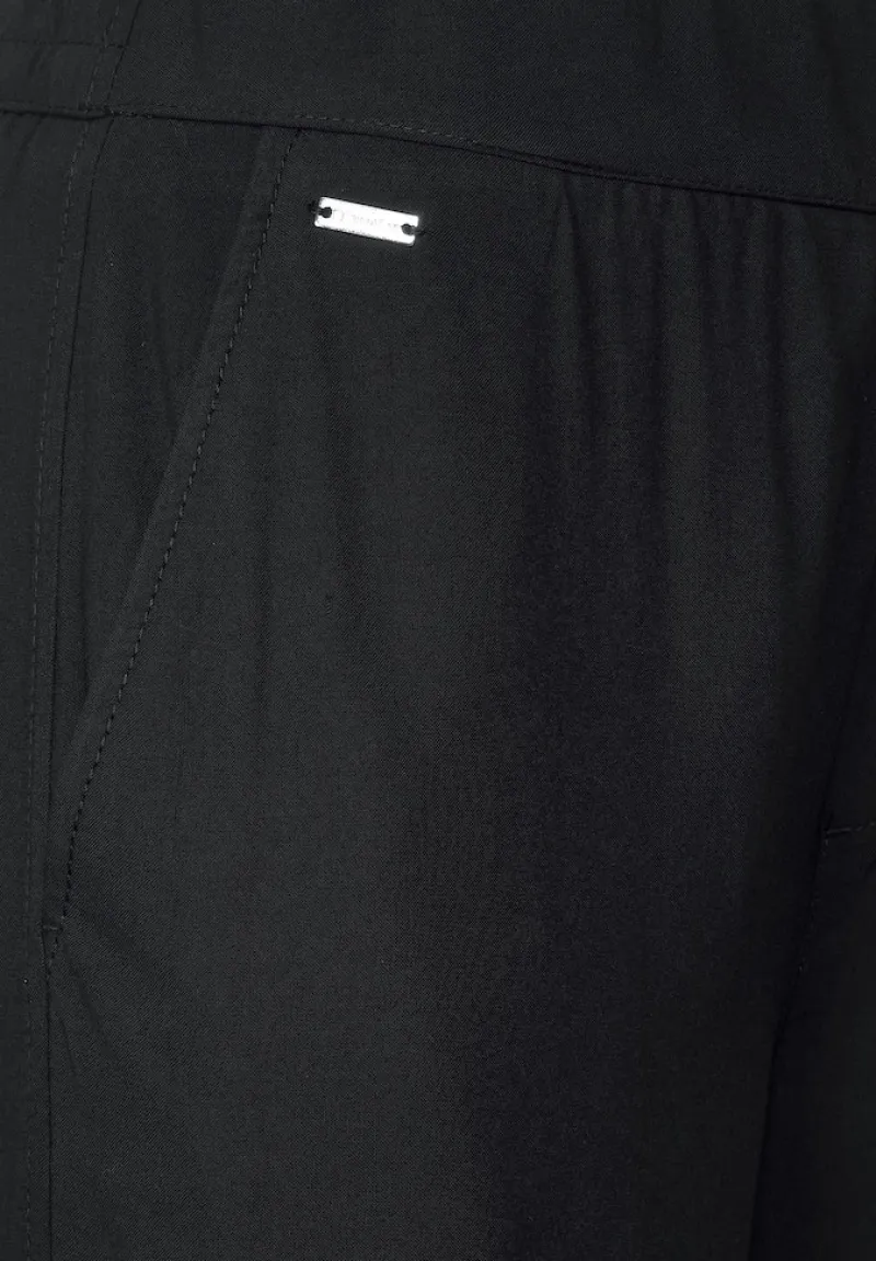 Street One Shorts*Viskose Loose Fit Hose Black