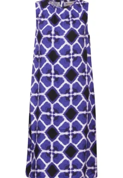 Street One Kleider*Viskose Print Kleid violet blue
